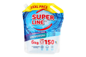 Гель д/прання Універсал д/кольорових та білих речей 6кг д/п Super Line