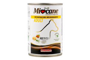 Корм д/собак з куркою та рисом 400г ж/б Міокане