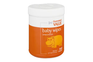 Guaranteed Value Baby Wipes Unscented - 140 CT