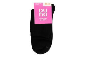 Шкарпетки жіночі чорні махра класичні р.23-25 Duna
