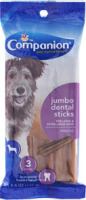 Companion Jumbo Dental Sticks for Large & Extra Large Dogs - 3 CT