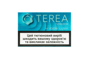 Виріб тютюновмісний для електричного нагрівання з фільтром Terea Turquoise 20шт