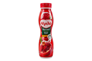 Йогурт 2.5% с наполнителем фруктовым Малина-гранат Чудо п/бут 260г