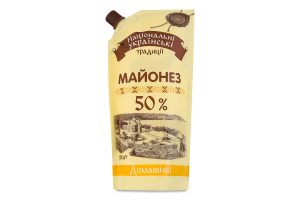 Майонез 50% Домашній Національні українські традиції д/п 300г