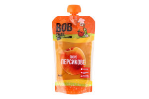 Пюре фруктове пастеризоване Персик Bob Snail д/п 250г