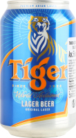 Пиво 330мл 5% светлое пастеризованное Tiger ж/б