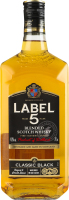 Виски 700мл 40% шотландский купажированный Classic black Label 5 бут