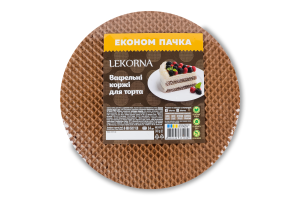 Коржи вафельные для торта с добавлением какао Lekorna м/у 140г