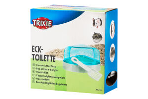 Туалет д/гризунів кутовий з лопаткою 14*8*11см Тріксі