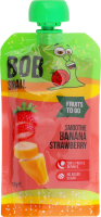 Пюре фруктово-ягідне пастеризоване Банан-полуниця Смузі Bob Snail д/п 120г