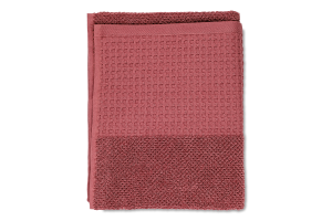 Рушник теракотовий махровий з вафельним бордюром 50*90см 450г/м2 ГМ Текстайл