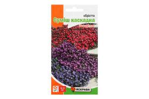 Насіння Квіти Обрієтта каскад суміш 0,1г Яскрава
