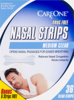 CareOne Nasal Strips Medium Clear - 36 CT