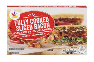 Ahold Fully Cooked Bacon Microwaveable - 15 CT