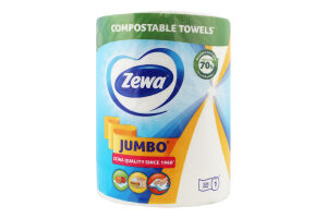 Полотенца бумажные кухонные 2-х слойные Jumbo Zewa 1шт