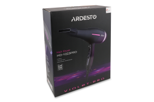 Фен Violet PRO чорний 2швидкості дифузор 1850-2200Вт Ardesto