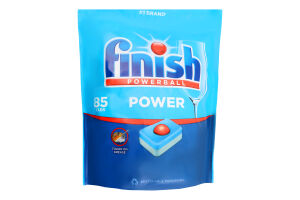 Таблетки для мытья посуды в посудомоечных машинах All in 1 Power Powerball Finish 85шт