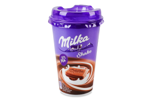 Коктейль молочний 1.1% ультрапастеризований Шейк зі смаком шоколаду Milka ст 200мл