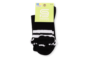 Шкарпетки Premier socks висок рюш смуж чорн р20-22