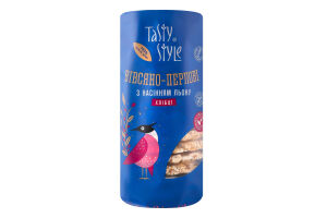 Хлібці з насiнням льону Biвсяно-перловi Tasty Style м/у 100г