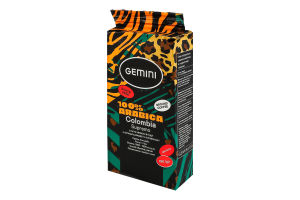 Кава натуральна смажена мелена Colombia Supremo Gemini в/ґ в/у 250г