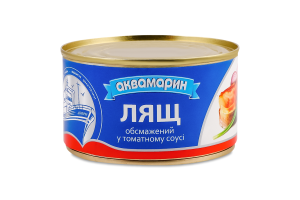 Лящ обсмажений в томатному соусі 230г ж/б Аквамарин