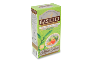 Чай зеленый Эрл Грей и мандарин Магические фрукты Basilur в/с к/у 25х1.5г