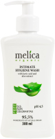 Средство для интимной гигиены с молочной кислотой и экстрактом алоэ вера Melica organic 300мл
