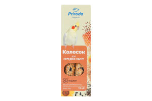Корм для средних попугаев медовый Колосок Природа к/у 140г