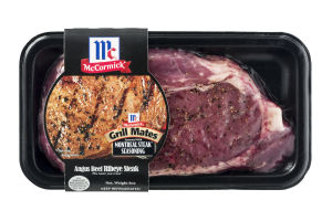 McCormick Angus Beef Ribeye Steak Seasoned With Grill Mates Montreal Steak Seasoning