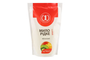 Мило рідке з ароматом Ківі-манго 450мл д/п ТМ "1"