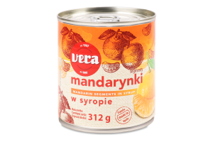 Мандарины дольками в сиропе Vera ж/б 312г