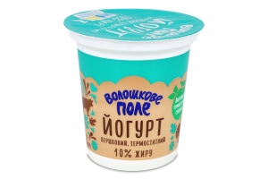Йогурт вершковий термостатний 10% 300г стакан Волошкове поле