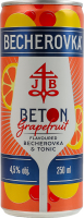 Напиток слабоалкогольный 250мл 4.5% газированный с Бехеровкой, лимонадом и тоником Грейпфрут Beton Becherovka ж/б