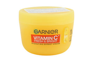 Крем-сорбет для лица для придания свежести и сияния коже увлажняющий с витамином C Garnier 85г
