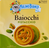 Печиво-сендвіч пісочне з фісташковим кремом Baiocchi Mulino Bianco м/у 6х28г