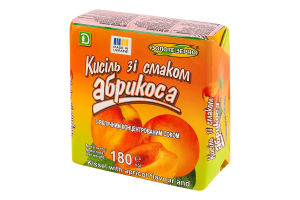 Кисель со вкусом абрикоса с концентрированным яблочным соком Золоте Зерно м/у 180г