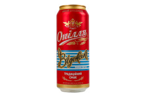 Пиво 0.5л 4.1% светлое пастеризованное Венское Opillia ж/б