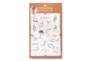 Тату Tattooshka Динозаврики тимчасові