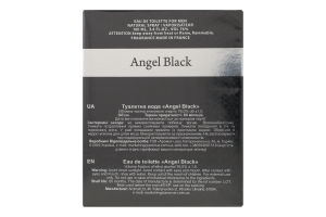 Вода туалетна Angel Black д/чоловіків 100мл Аромат
