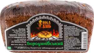 Хлеб нарезной формовой Бородиновский Riga Хліб м/у 300г