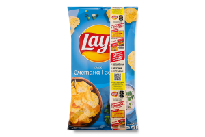 Чипсы картофельные Сметана и зелень Lay's м/у 120г