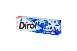 Резинка жевательная без сахара с подсластителями Морозная мята Dirol м/у 14г