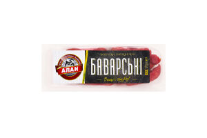 Колбаски Баварские Алан с/к в/с м/у 0.12кг
