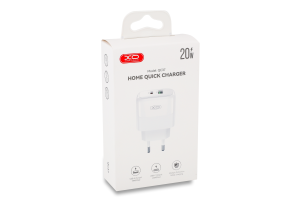 Пристрій зарядний мережевий 1USB-A+1USB-C PD20W/QC18W ХО