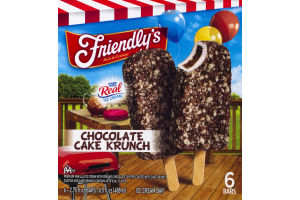 Friendly's Chocolate Cake Krunch Ice Cream Bar - 6 CT