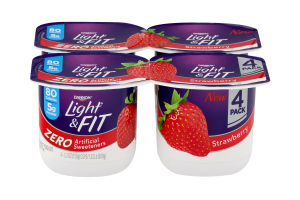 Dannon Light & Fit Strawberry - 4 PK