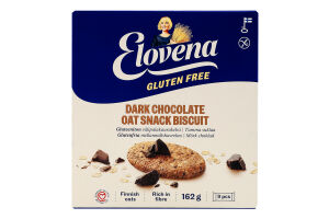 Галети вівсяні без глютену Dark chocolate Elovena к/у162г