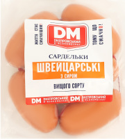 Сардельки Швейцарские с сыром Дніпровський м'ясокомбінат в/с кг