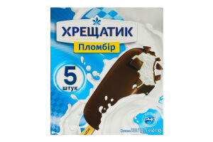 Мороженое 15% пломбир в кондитерской глазури Хрещатик к/у 5х60г